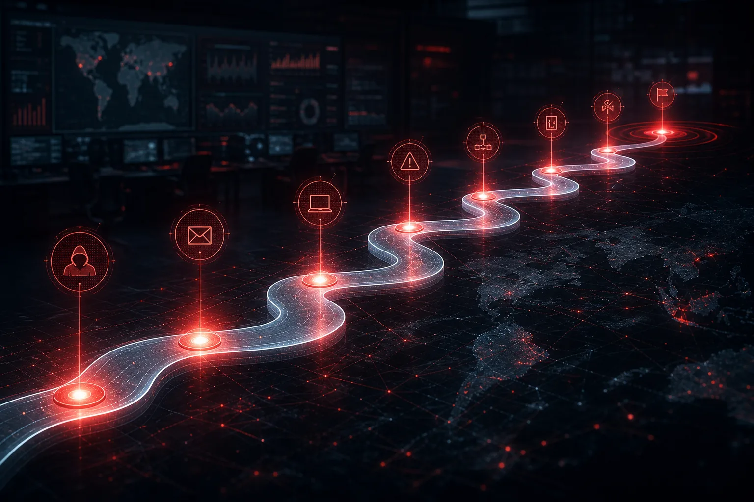 Glowing incident timeline reconstruction